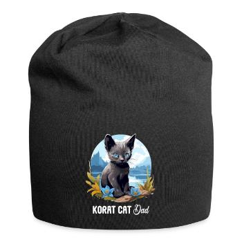 Korat Chaton Korat Chat - Bonnet en jersey - noir - Devant