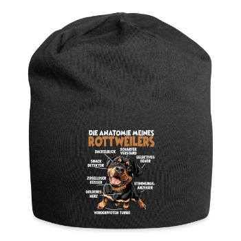 Drôle Rottweiler Chien Propriétaire T Rottweiler Dog Walk - Bonnet en jersey - noir - Devant
