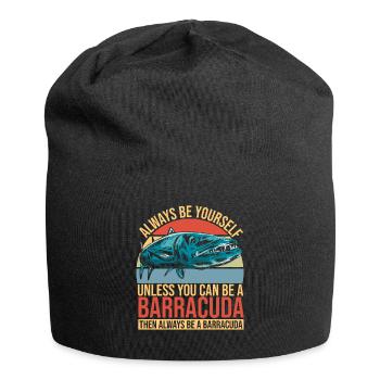 Cadeau pour les amateurs de poissons Barracuda - Bonnet en jersey - noir - Devant