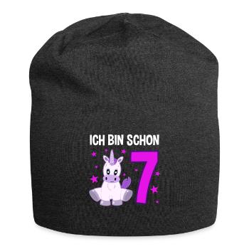Einhorn Zauberwelt 7. Sternenglanz - Jersey-Beanie - Anthrazit - Vorne