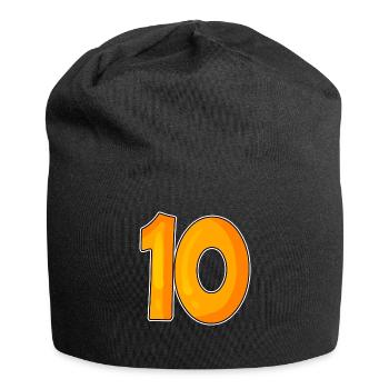 Dix numéros 10 Nombre - Bonnet en jersey - noir - Devant