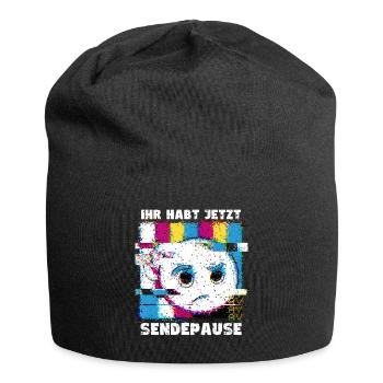 You now have a break from broadcasting - No signal - Jersey Beanie - black - Front
