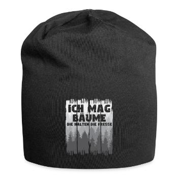 Silent Trees Humorous Silence - Jersey Beanie - black - Front