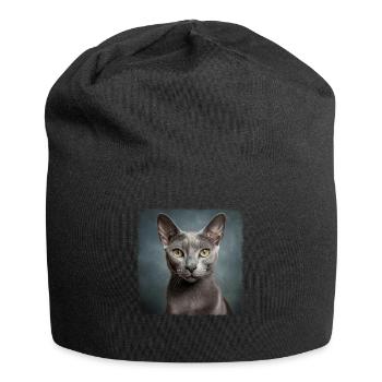 Korat Chaton Korat Chat - Bonnet en jersey - noir - Devant