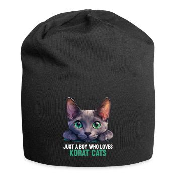 Korat Chaton Korat Chat - Bonnet en jersey - noir - Devant