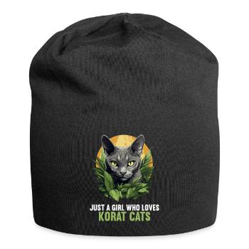 Korat Chaton Korat Chat - Bonnet en jersey - noir - Devant
