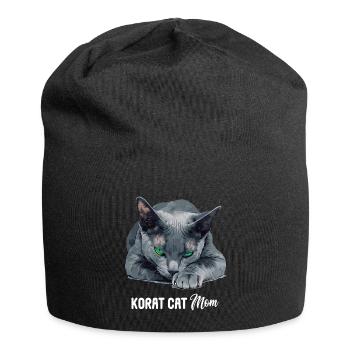 Korat Chaton Korat Chat - Bonnet en jersey - noir - Devant