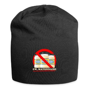 Mayo yuck mayonnaise gift - Jersey Beanie - black - Front