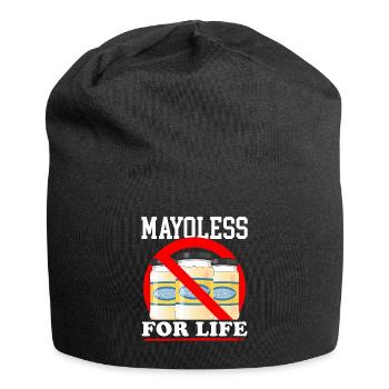 Mayonnaise Mayoless Mayo Gift - Jersey Beanie - black - Front