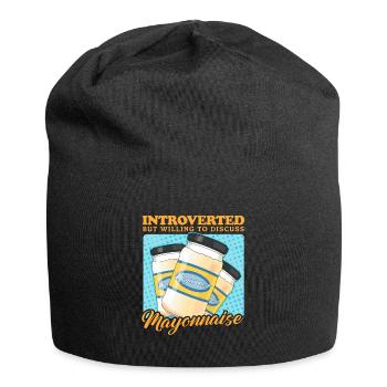 Mayonnaise Mayo Gift - Jersey Beanie - black - Front