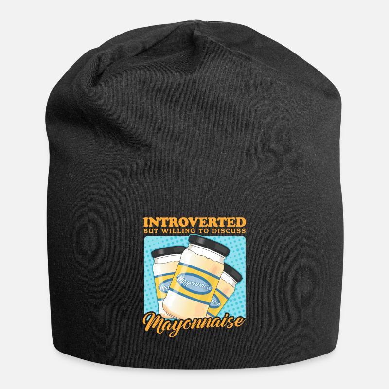 Mayonnaise Mayo Cadeau - Bonnet en jersey - noir