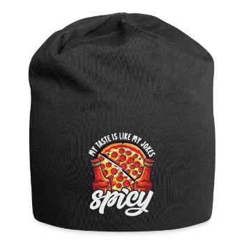 Red Hot Chili Sauce Épicé Amateur de Nourriture Pizza Robe - Bonnet en jersey - noir - Devant