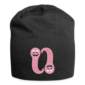 earthworm - Jersey Beanie - black - Front