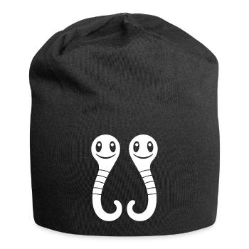 earthworm - Jersey Beanie - black - Front