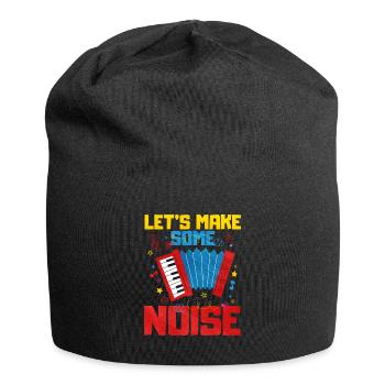 Accordion Polka Music Gift - Jersey Beanie - black - Front