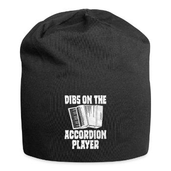 Accordion Polka Music Gift - Jersey Beanie - black - Front