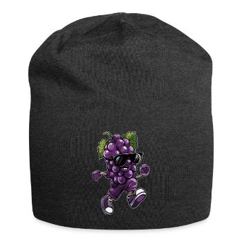Grape - Jersey Beanie - charcoal grey - Front