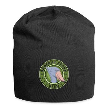 Schuhschnabel Vogel Shoebill Abu Markub Geschenk - Jersey-Beanie - Schwarz - Vorne