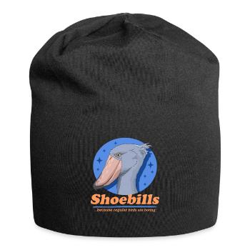 Schuhschnabel Shoebill Abu Markub Geschenk - Jersey-Beanie - Schwarz - Vorne