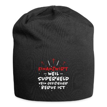 Finanzwirt Spruch Job Lustiges Finanzwirt Geschenk - Jersey-Beanie - Schwarz - Vorne
