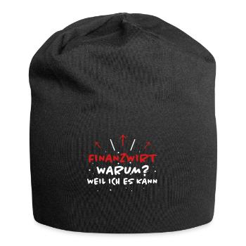 Finanzwirt Spruch Job Lustiges Finanzwirt Geschenk - Jersey-Beanie - Schwarz - Vorne