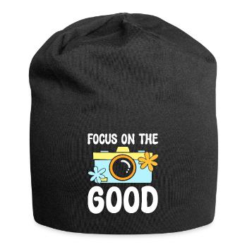 Focus On The Good Fotograf - Jersey-Beanie - Schwarz - Vorne
