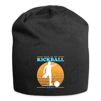 Kickball Kickballer Kickball Cadeau de joueur - Bonnet en jersey - noir - Devant