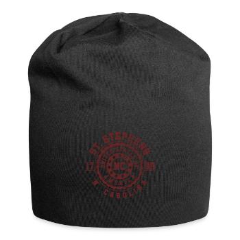 St. Stephens, Caroline du Nord | Cadeau de voyage en Caroline du Nord - Bonnet en jersey - noir - Devant