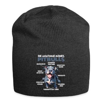 Pitbull Dog Walk T Dog Propriétaire Chiens Pitbull Terrier - Bonnet en jersey - charbon - Devant