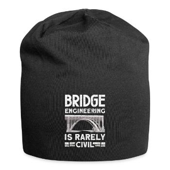 Bridge Construction and Bridge Engineer - Jersey Beanie - black - Front