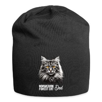 Norwegian Forest Cat Norwegische Waldkatze - Jersey Beanie - black - Front