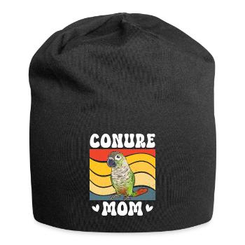 Molina Perruche Perroquet Perruche Oiseau Perruche - Bonnet en jersey - noir - Devant