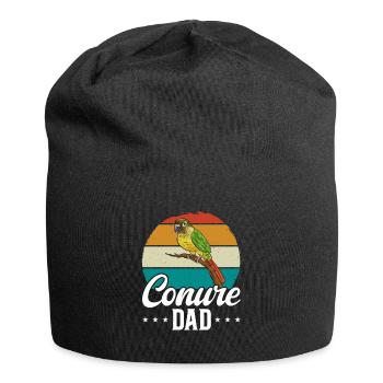 Molina Parakeet Parrot Bird Parakeet - Jersey Beanie - black - Front