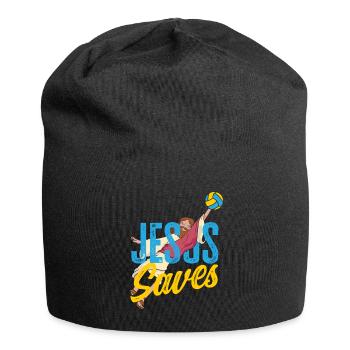 Lustiges Volleyball Geschenk - Jersey-Beanie - Schwarz - Vorne
