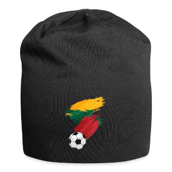Lithuania Football Football Flag - Jersey Beanie - black - Front