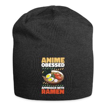 Bol de Ramen Manga Anime - Bonnet en jersey - charbon - Devant