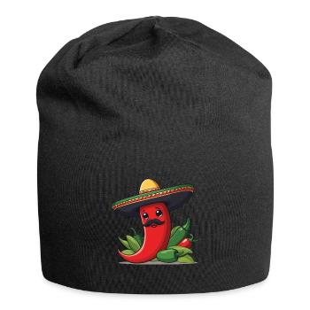 Aesthetic Chili Pepper Chili Streetwear Hot - Jersey Beanie - black - Front