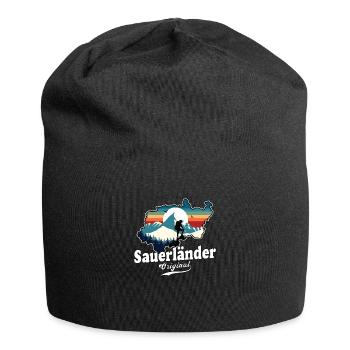 Sauerländer Original Retro Sunset - Jersey Beanie - black - Front
