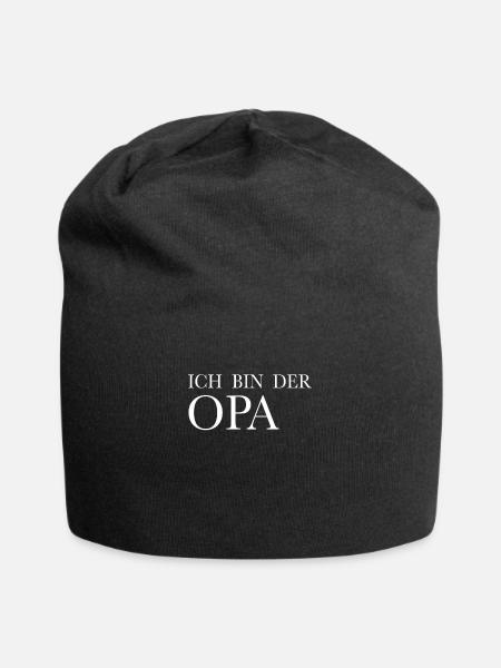 Ich bin der Opa - Jersey-Beanie - Schwarz
