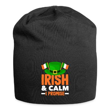 Drôle d’irlandais Irlande cadeau - Bonnet en jersey - noir - Devant