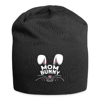 Maman lapin - Bonnet en jersey - noir - Devant