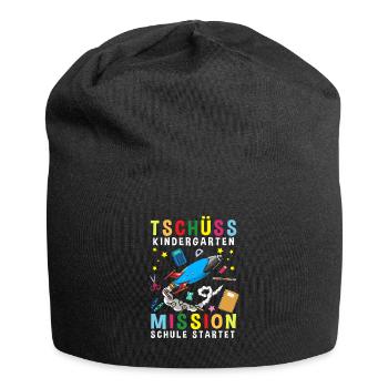 Bye Bye Kindergarten Mission School Starts - Jersey Beanie - black - Front