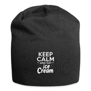 Eiscreme - Jersey-Beanie - Schwarz - Vorne