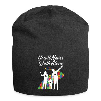 Journée de sensibilisation à l’autisme Cadeau autiste - Bonnet en jersey - charbon - Devant