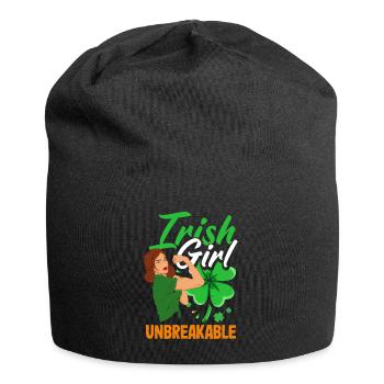 Drôle d’irlandais Irlande cadeau - Bonnet en jersey - noir - Devant