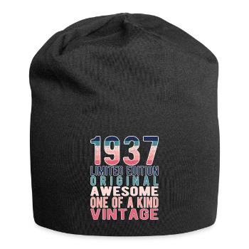 Edition limitée depuis 1937 Anniversaire Millésime 1937 - Bonnet en jersey - noir - Devant