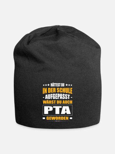 Hättest Du Mal In Der Schule Aufgepasst PTA - Jersey-Beanie - Schwarz