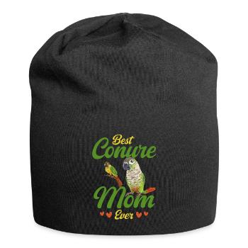Molina Parakeet Parrot Bird Parakeet - Jersey Beanie - black - Front