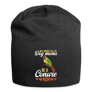 Molina Perruche Perroquet Perruche Oiseau Perruche - Bonnet en jersey - noir - Devant