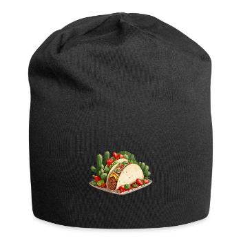 Cinco De Mayo Taco Liebhaber Aesthetic Streetwear - Jersey-Beanie - Schwarz - Vorne